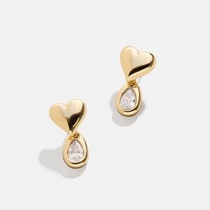 Baublebar Gold Athena Heart Earrings